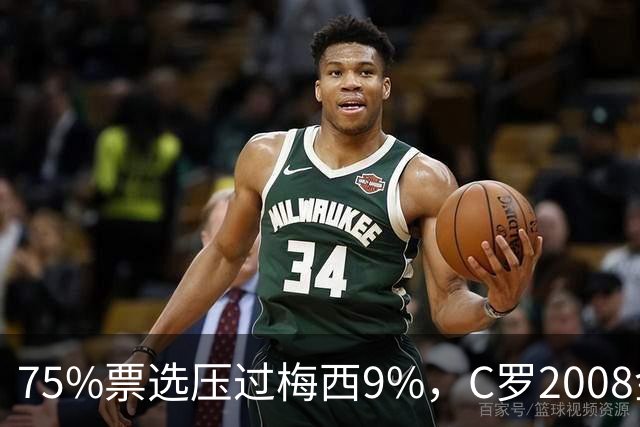 75%票选压过梅西9%，C罗2008金球奖获评历史最佳